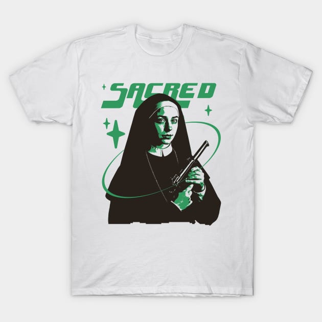 Nun with a gun T-Shirt by madeinchorley